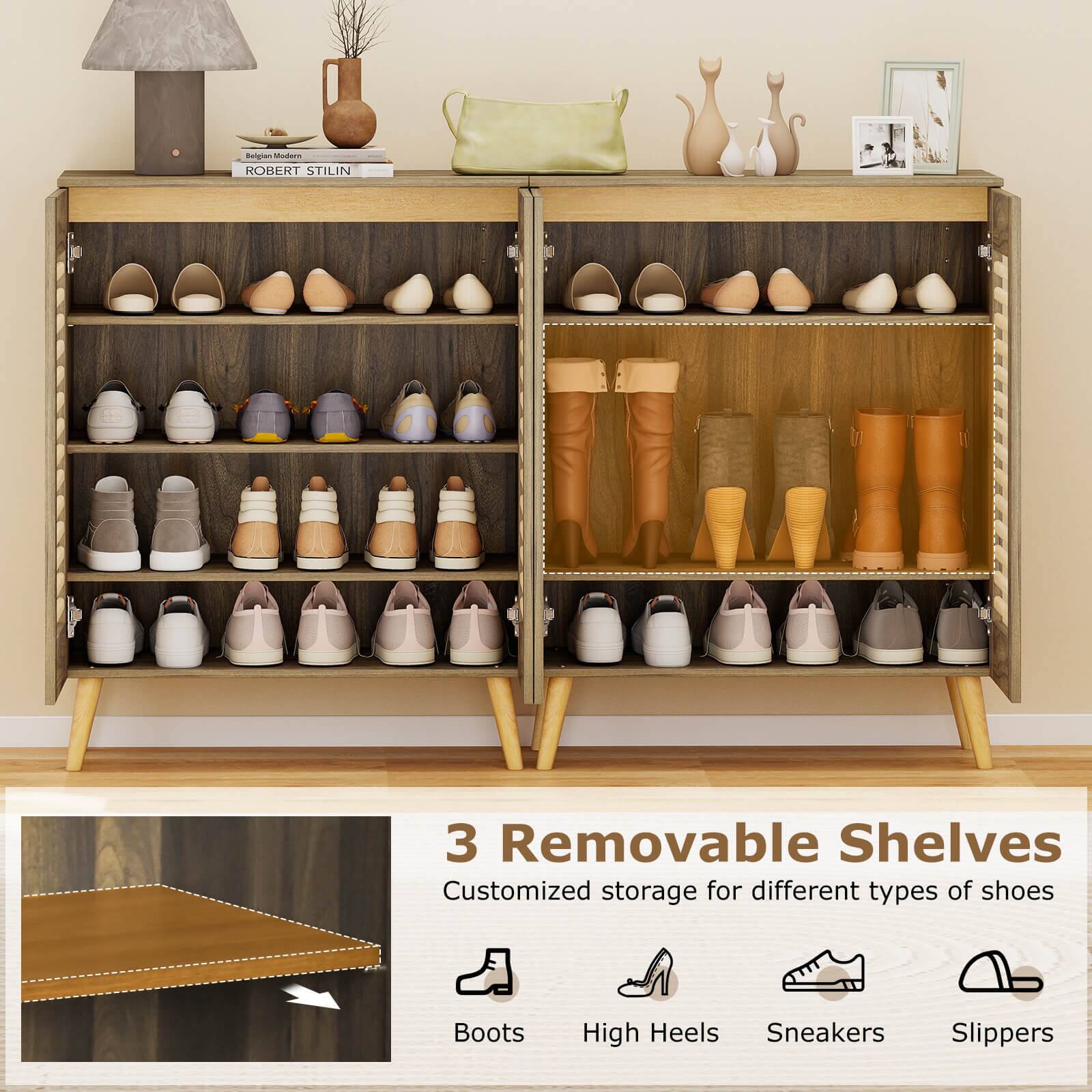 Ralgian - ROBERT STILIN

3 Removable Shelves

Customized storage for different types of shoes

- Boots
- High Heels
- Sneakers
- Slippers