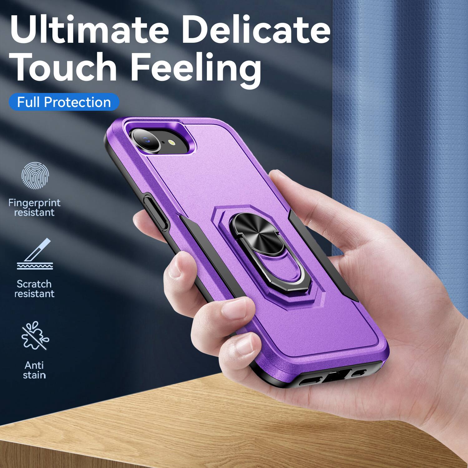 Ultimate Delicate Touch Feeling  
Full Protection  
Fingerprint resistant  
Scratch resistant  
Anti stain