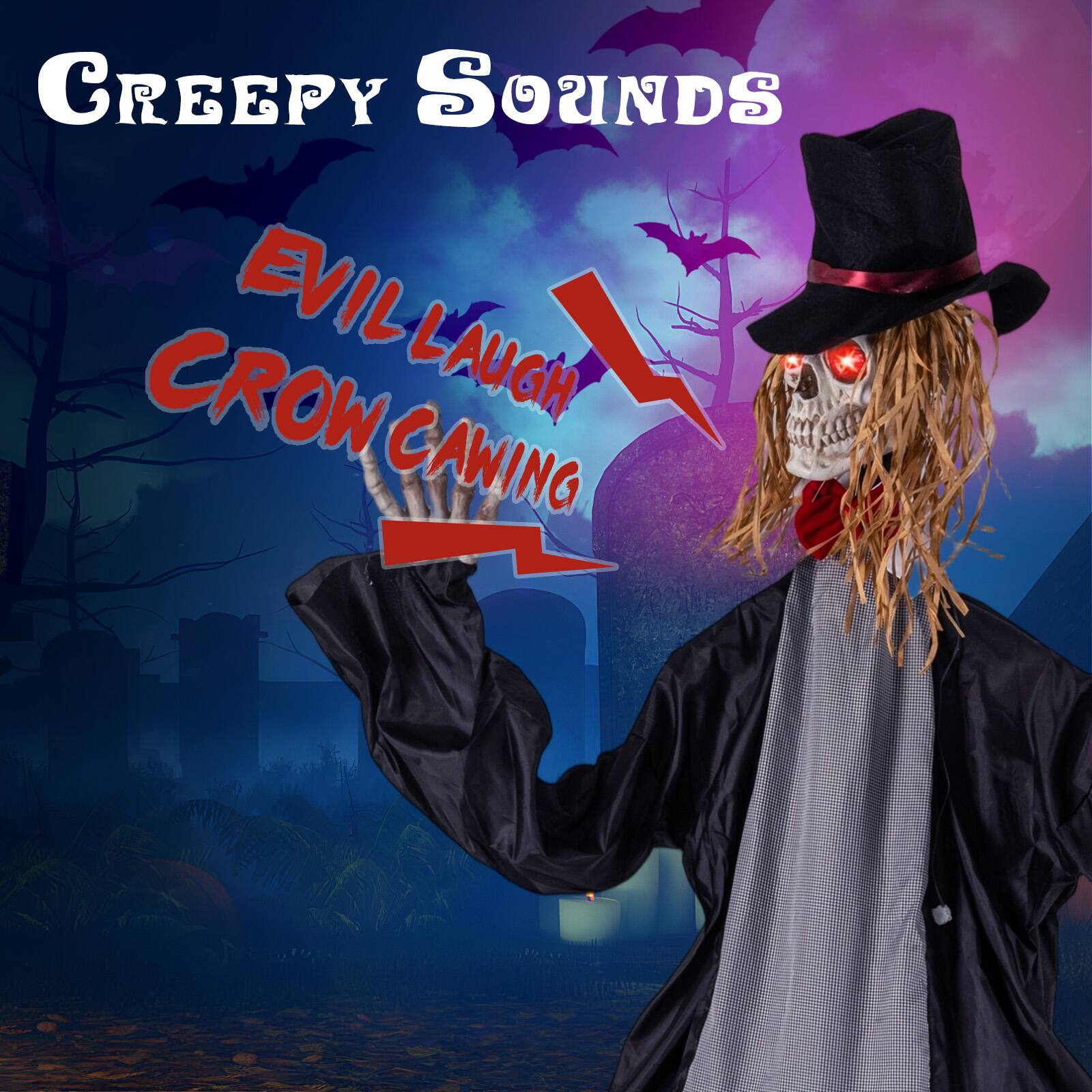 Creepy Sounds  
Evil Laugh  
Crow Cawing