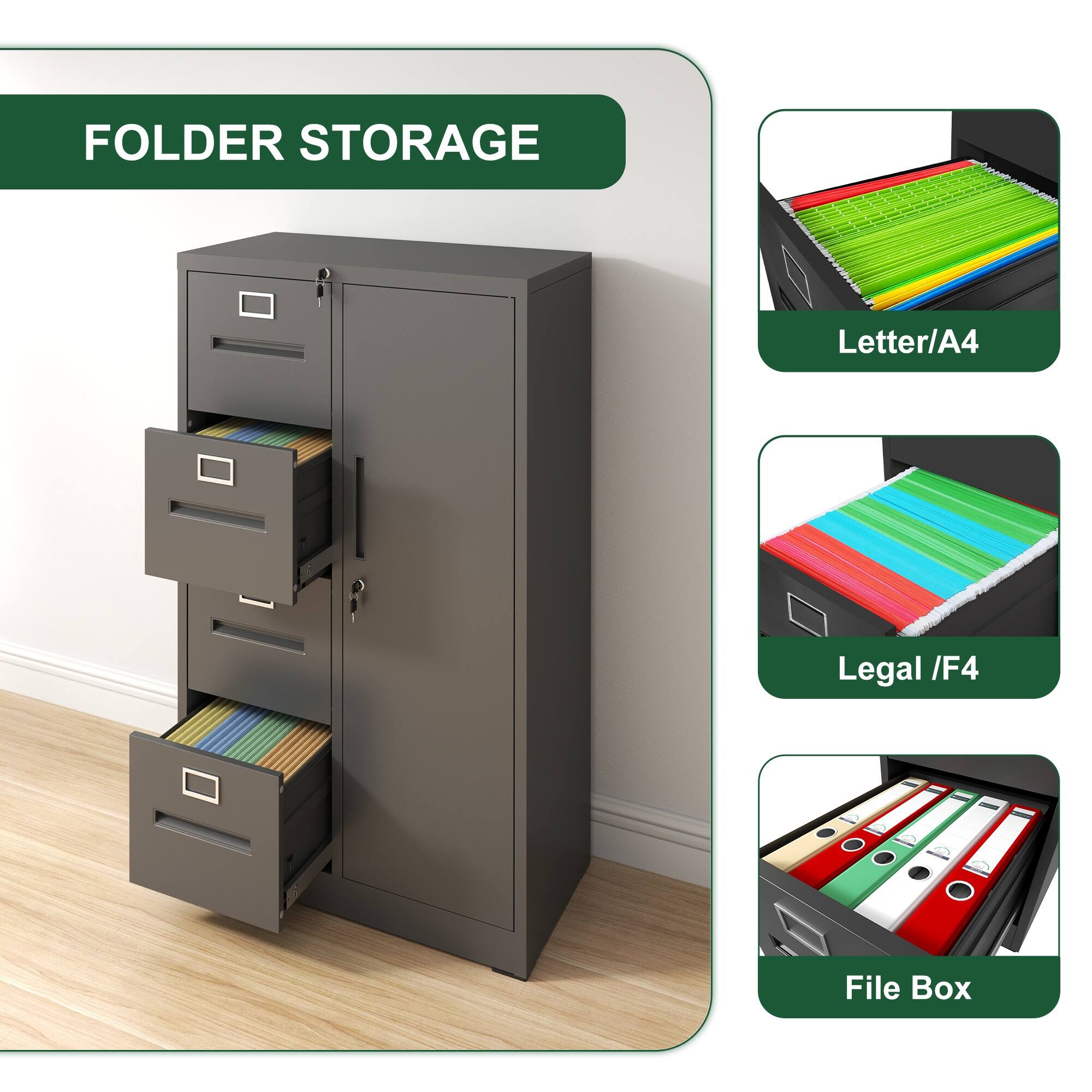 FOLDER STORAGE  
Letter/A4  
Legal /F4  
File Box