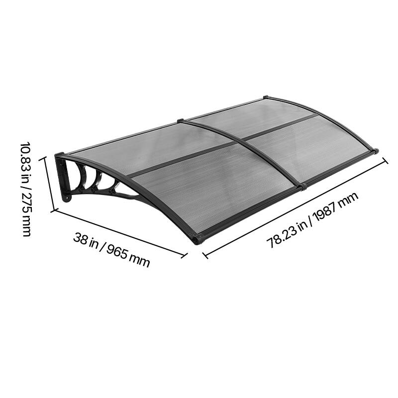 10.83 in / 275 mm  
38 in / 965 mm  
78.23 in / 1987 mm