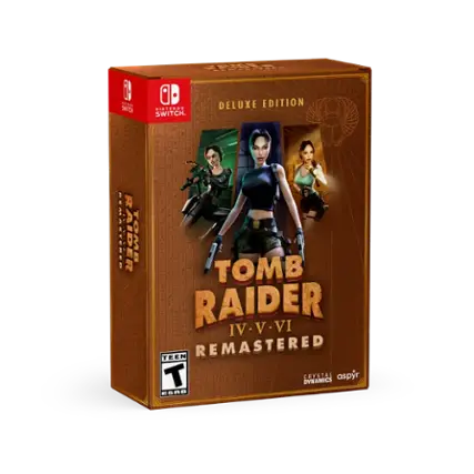 Tomb Raider IV: V VI Remastered Deluxe Edition Nintendo Switch. - T (Teen 13+)