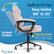 Alt View 12. Click365 - Transform 2.0 Extra Comfort Ergonomic Mid-Back Desk Chair - Light Pink.