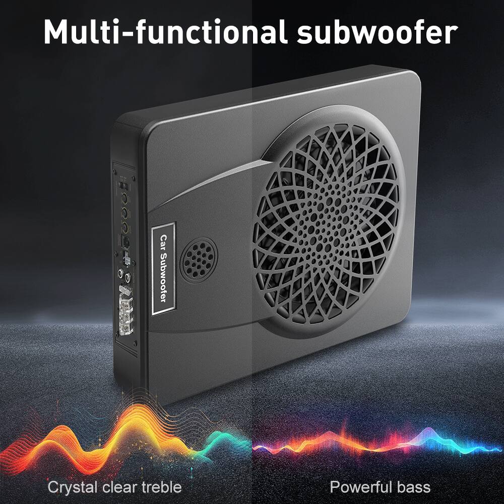 Multi-functional subwoofer  
Car subwoofer  
Crystal clear treble  
Powerful bass