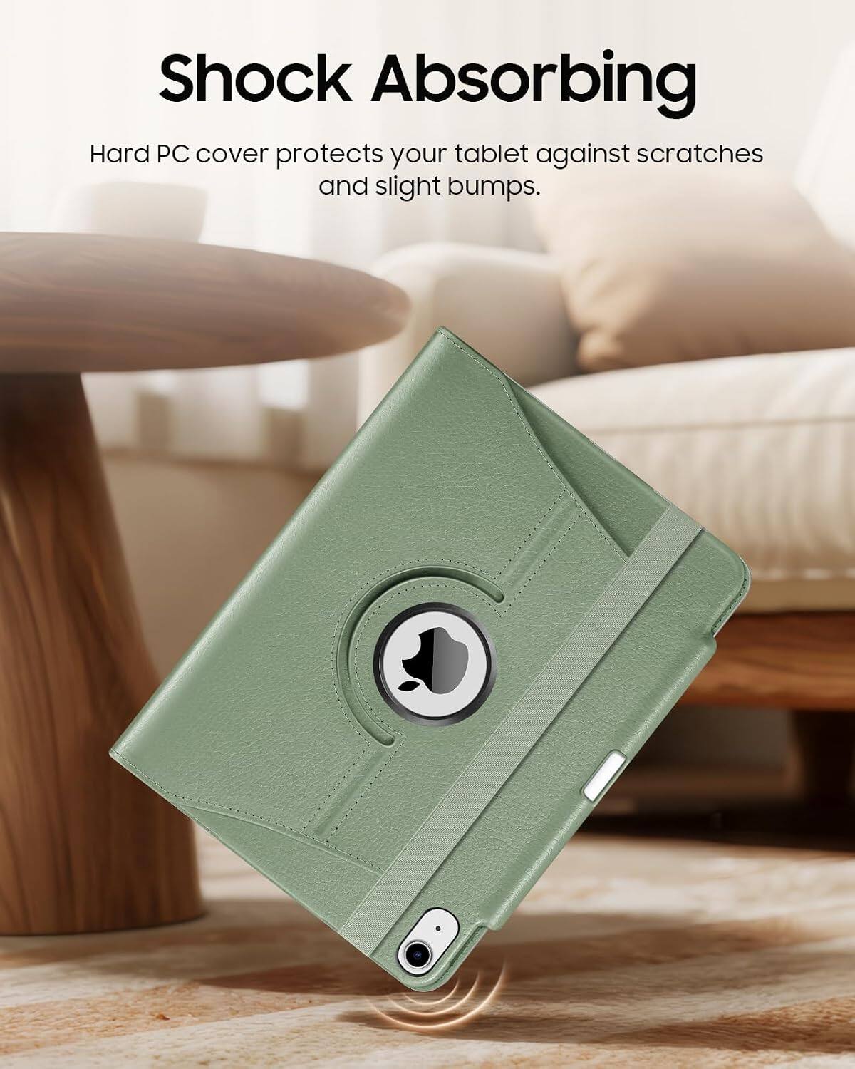 Shock Absorbing  
Hard PC cover protects your tablet against scratches and slight bumps.