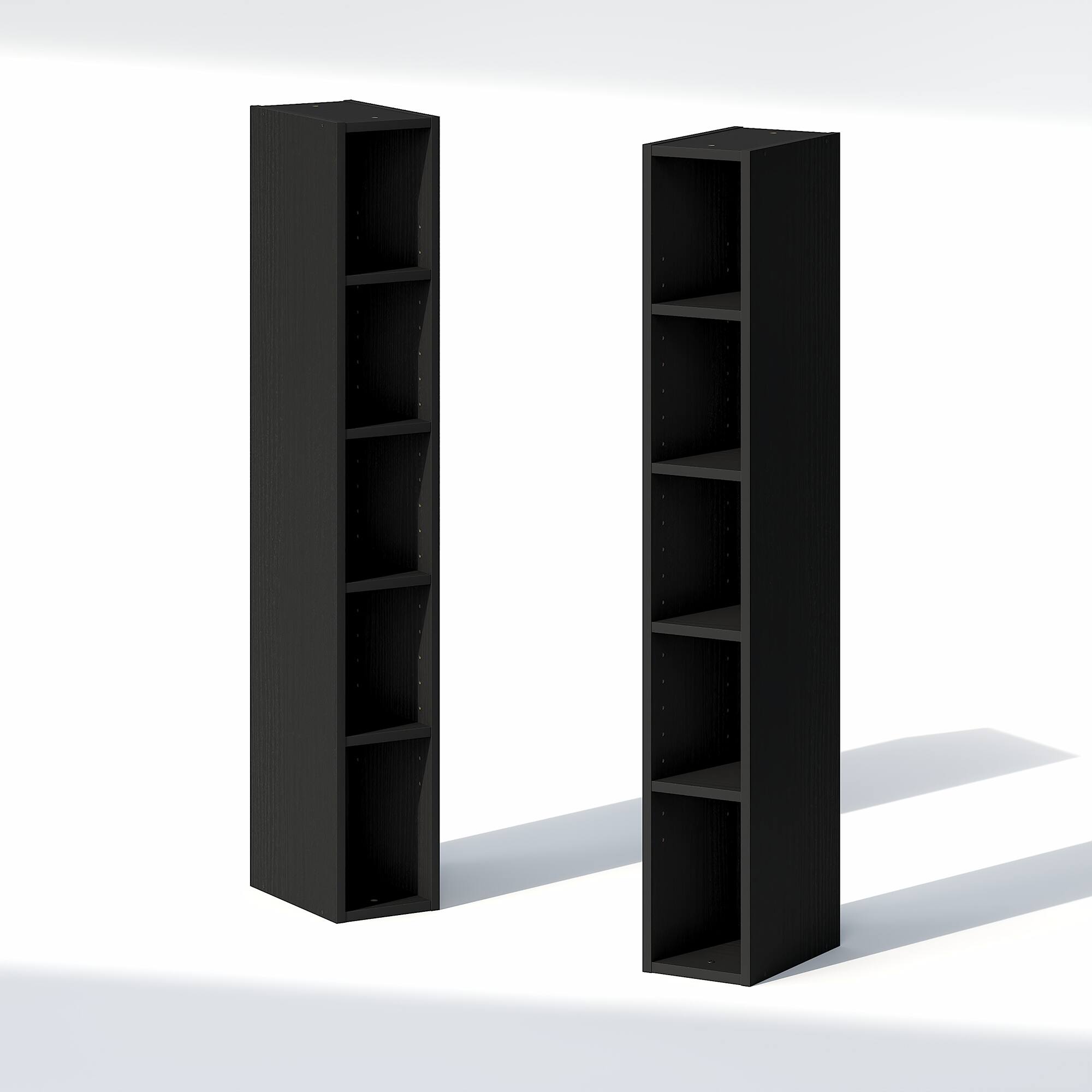 Alt View 7. Furinno - FULDA Closet Organizers and Storage, Adjustable Storage Organizer, Stackable Closet Storage, 6-In, for Closet, Bedroom - Blackwood.