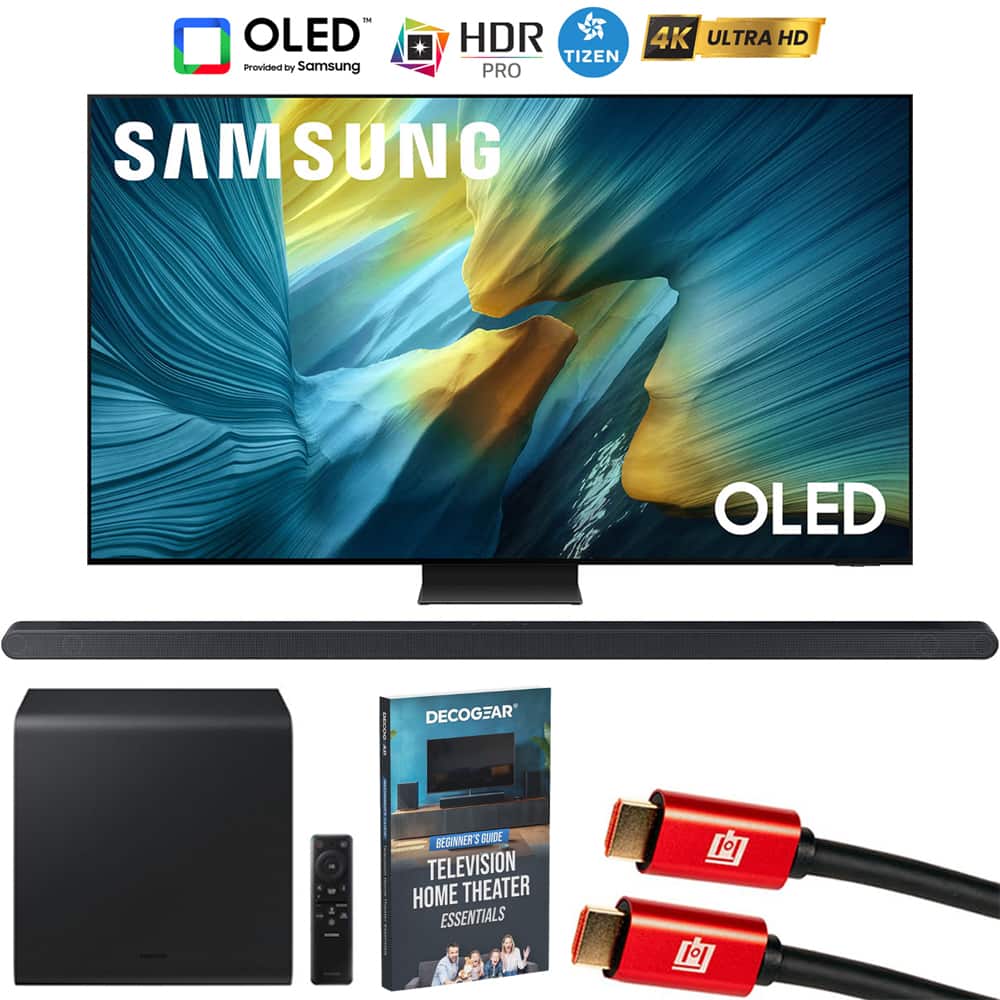 Bundle - Samsung - 83 inch OLED 4K S95F Vision AI Smart TV (2025) w/ HW-S800D Soundbar