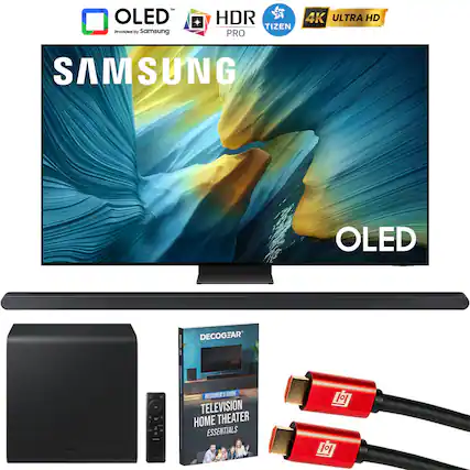 OLED Provided by Samsung HDR TIZEN PRO 4K ULTRA HD SAMSUNG OLED
DECOCGEAR
BEGINNER'S GUIDE TELEVISION HOME THEATER ESSENTIALS