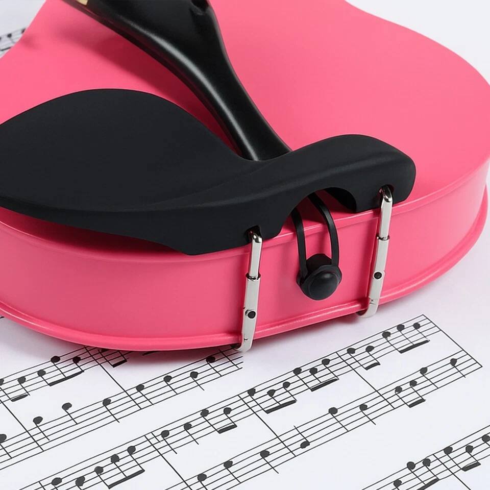 Alt View 2. Home Collection - 1/8 Size Pink Acoustic Violin Set for Kids with Case Bow Rosin, Ages 4-5.