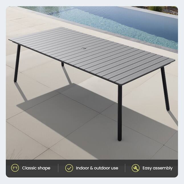 Classic shape  
Indoor & outdoor use  
Easy assembly