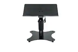 Gator Frameworks - Desktop Laptop And Accessory Stand, Universal Laptop Desktop Stand with Adjustable Height & Weighted Base - Black