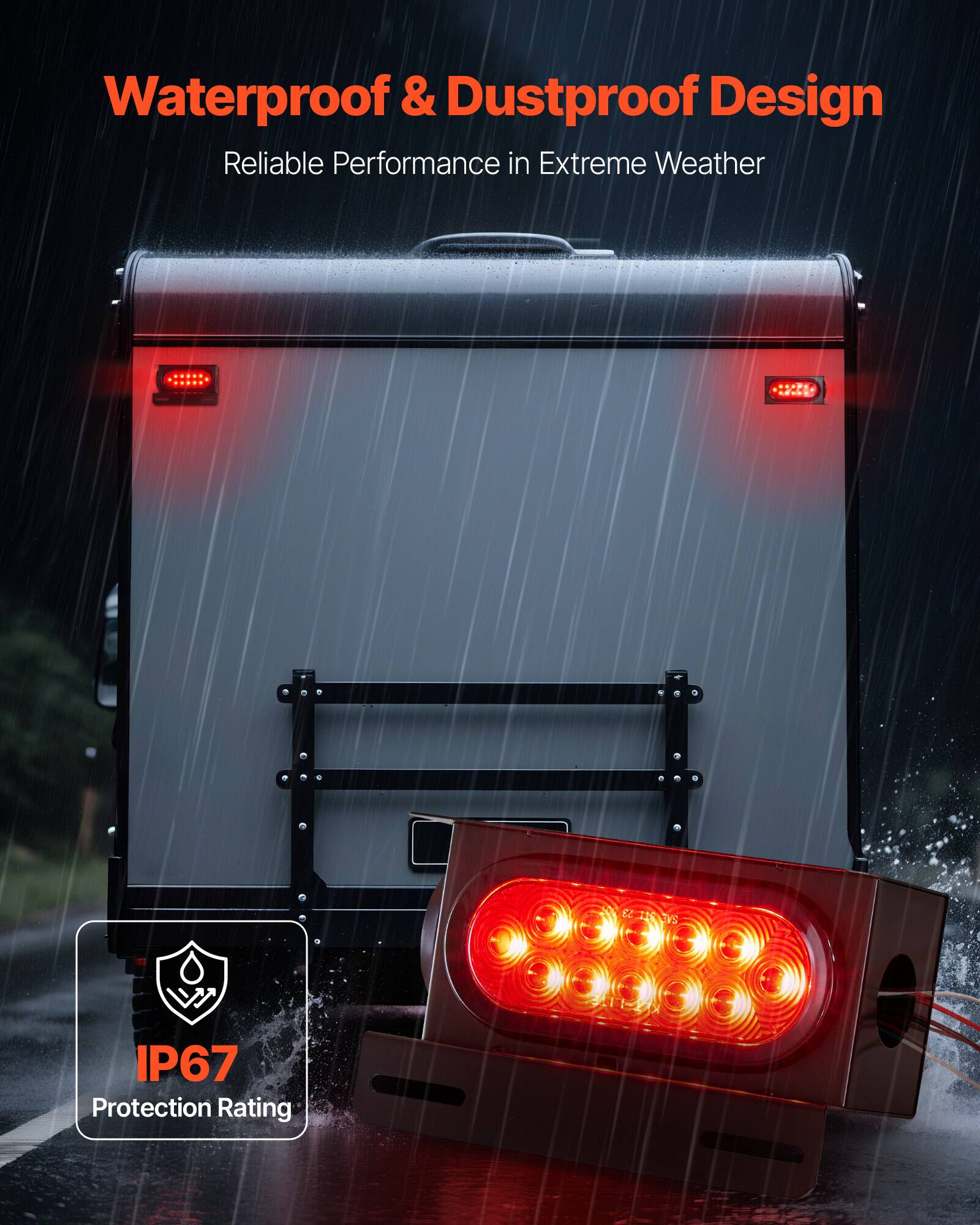 Waterproof & Dustproof Design  
Reliable Performance in Extreme Weather  

IP67 Protection Rating