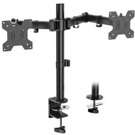 Cedar Assembly - Triple Monitor Mount Heavy Duty Monitors Stand For Screens Adjustable 3 Desk With Swivel Tilt Rotation Clamp - Black Dual Arms