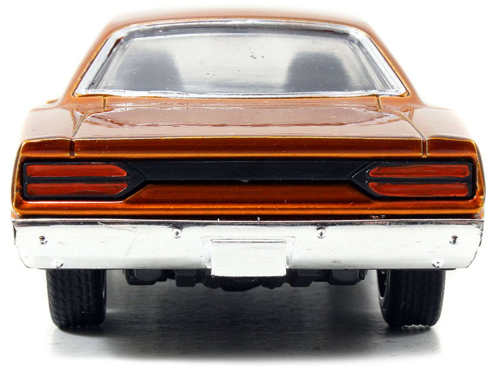 Back. Jada - Dom's Plymouth Road Runner Orange Metallic with Matt Black Hood "Fast & Furious" Series 1/32 Diecast Model Car by Jada - Orange Metallic With Matt Black .
