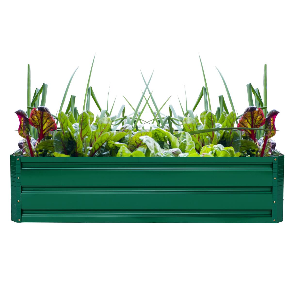 Alt View 9. Costway - Costway 47"x35.5" Patio Raised Garden Bed Vegetable Flower Plant New - dark green.