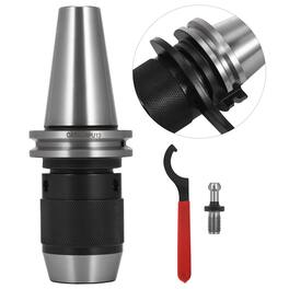VEVOR - Integrated CAT40 Collet Chuck Keyless Drill Chuck 1/2 inch for CAT40 CNC Engraving Machine - Silver