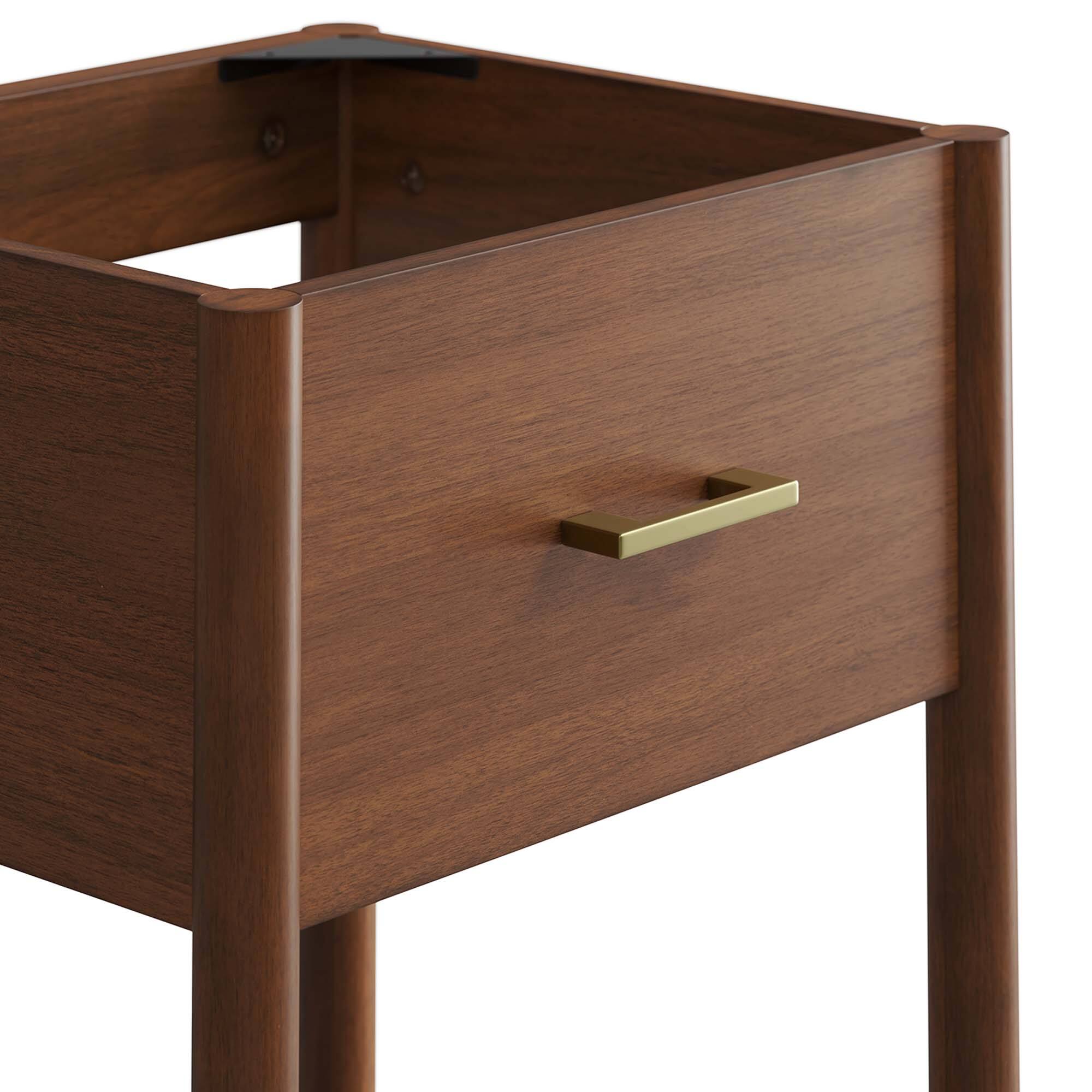 Alt View 5. Modway - Zaire Bathroom Cabinet Basin Not Included by Modway - Walnut.
