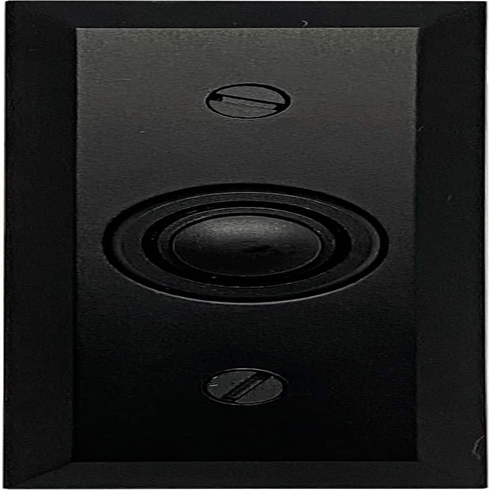 Schertz - Black BT6BV Rectangular Recessed Wired Metal Doorbell Button, Bell Button - Bevel-Edged