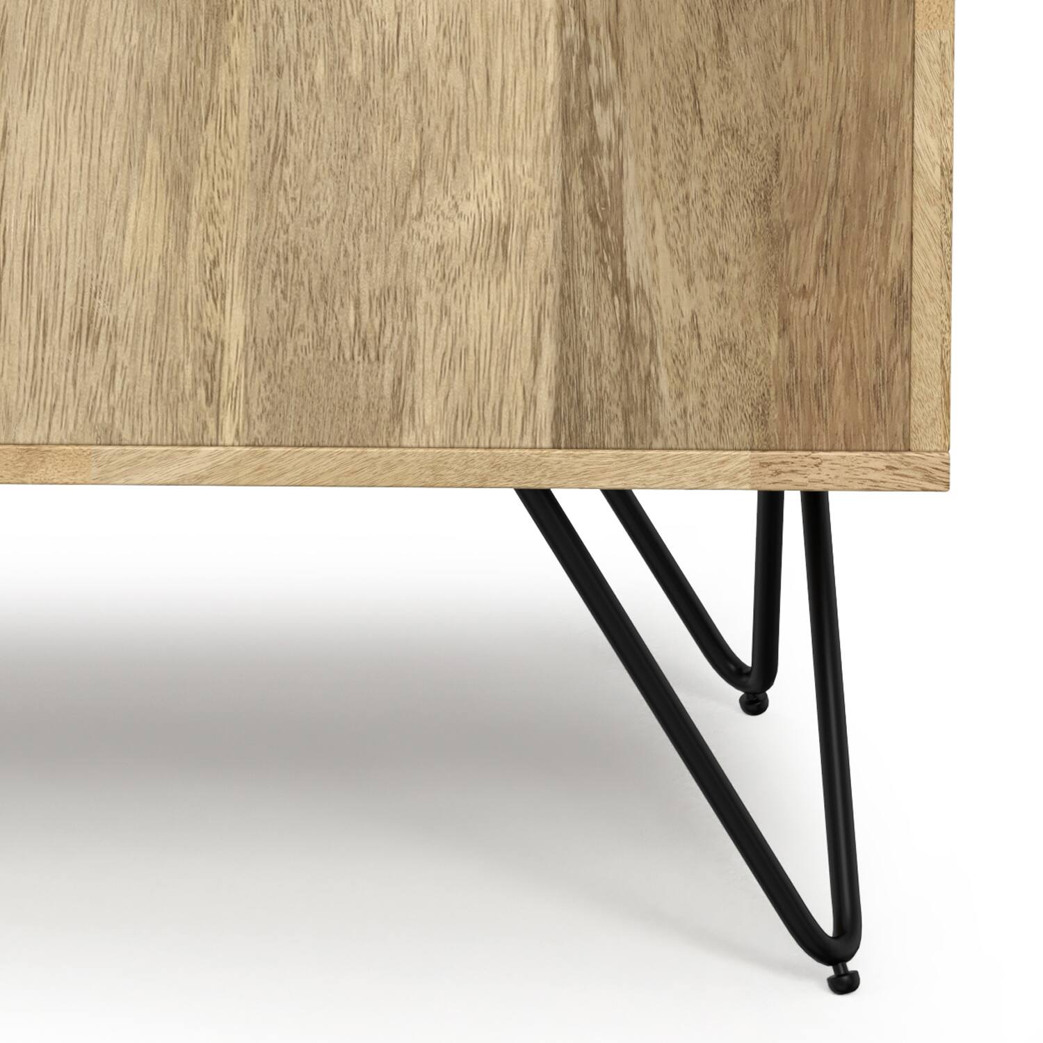 Alt View 6. Simpli Home - Hunter Solid Mango 39 inch Storage Cabinet in Natural Color (Set of 2) - Natural.