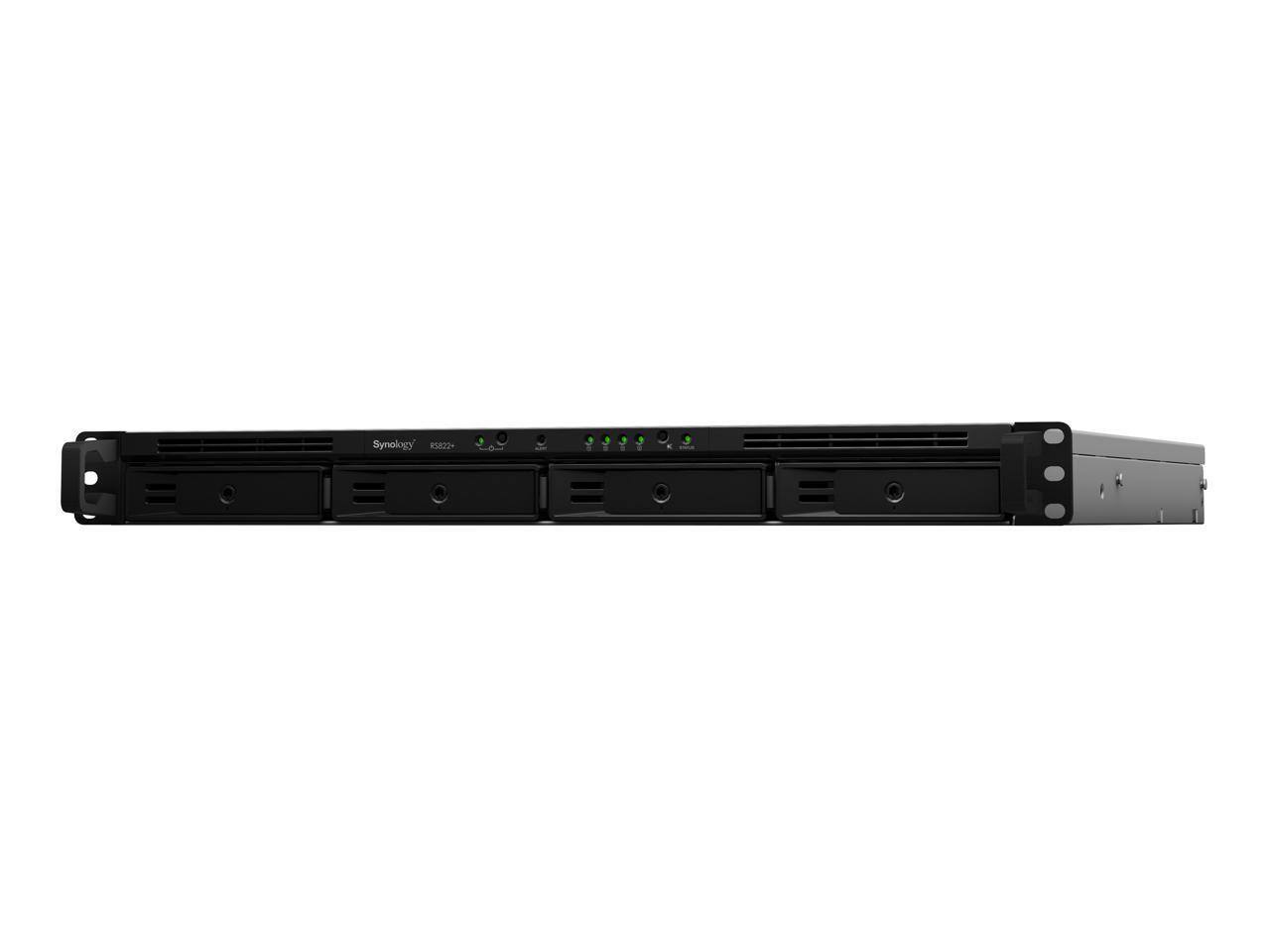 Alt View 1. Synology - Synology RackStation RS822+ Diskless System Network Storage - Black.