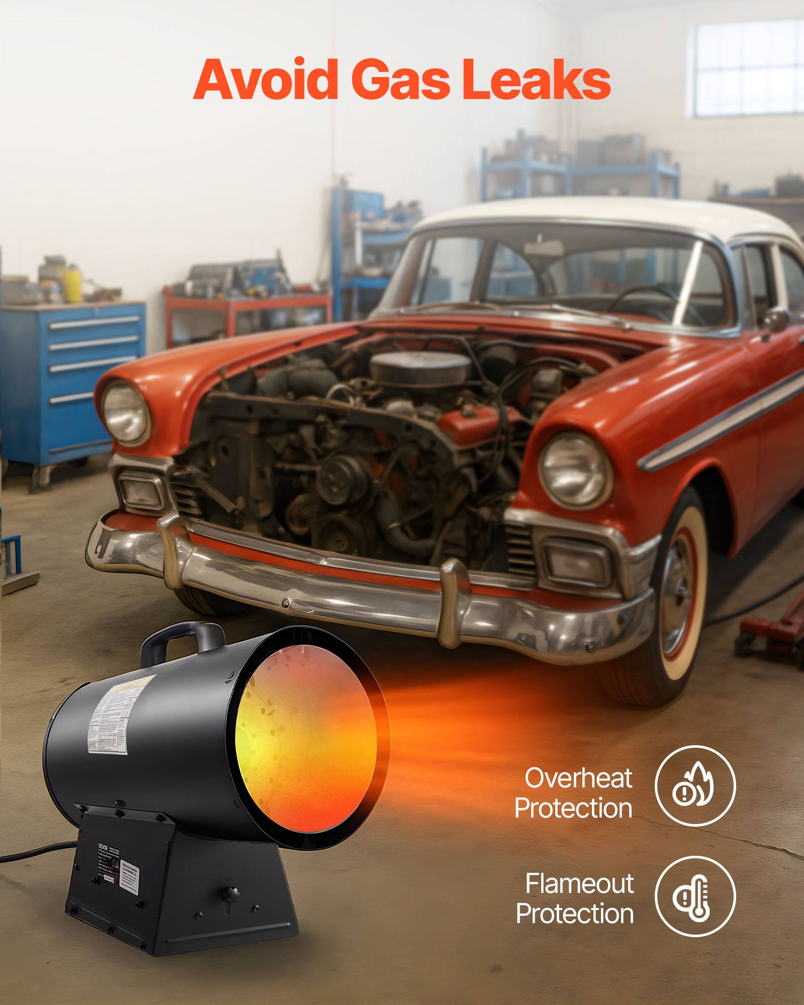 Avoid Gas Leaks  
Overheat Protection  
Flameout Protection