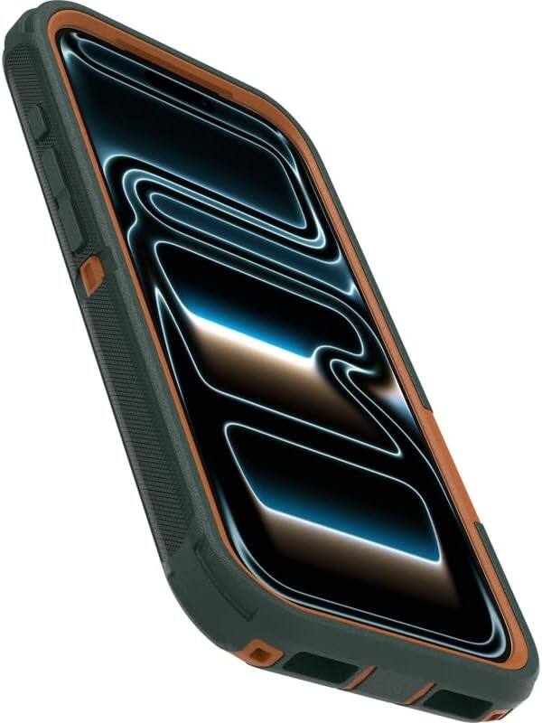 Alt View 1. OtterBox - OtterBox iPhone 17 Pro (Only) Bundle: Defender Series Case & Screen Protector - Case Only - Rugged - Snaps on MagSafe - Green Intrigue.