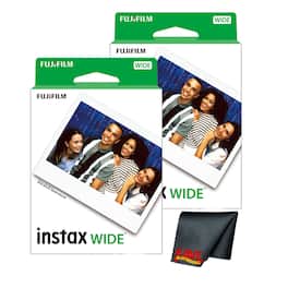 Fujifilm - instax Wide Instant Film (40 Exposures) + Microfiber Cleaning Cloth