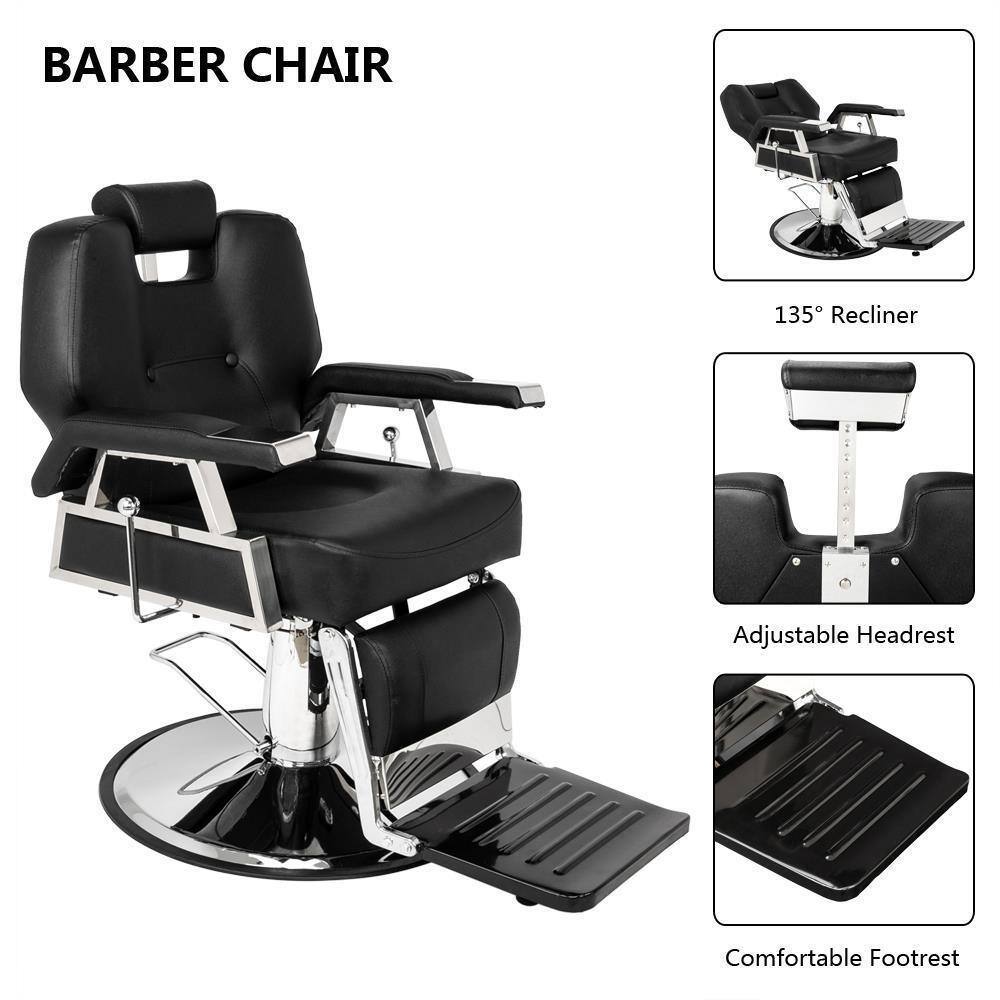 BARBER CHAIR

135° Recliner

Adjustable Headrest

Comfortable Footrest