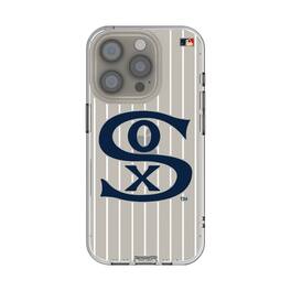 Keyscaper - MLB - Chicago White Sox Cooperstown Pinstripe iPhone Clear Case - 16e - Multicolor