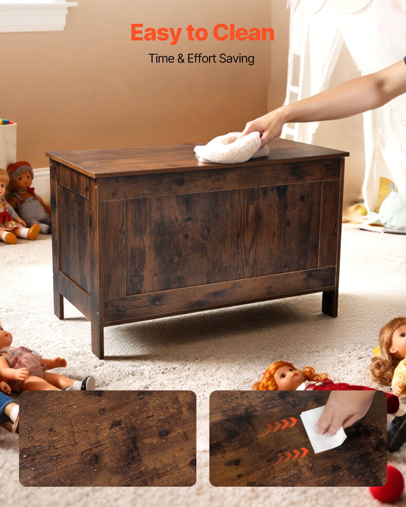 Easy to Clean  
Time & Effort Saving