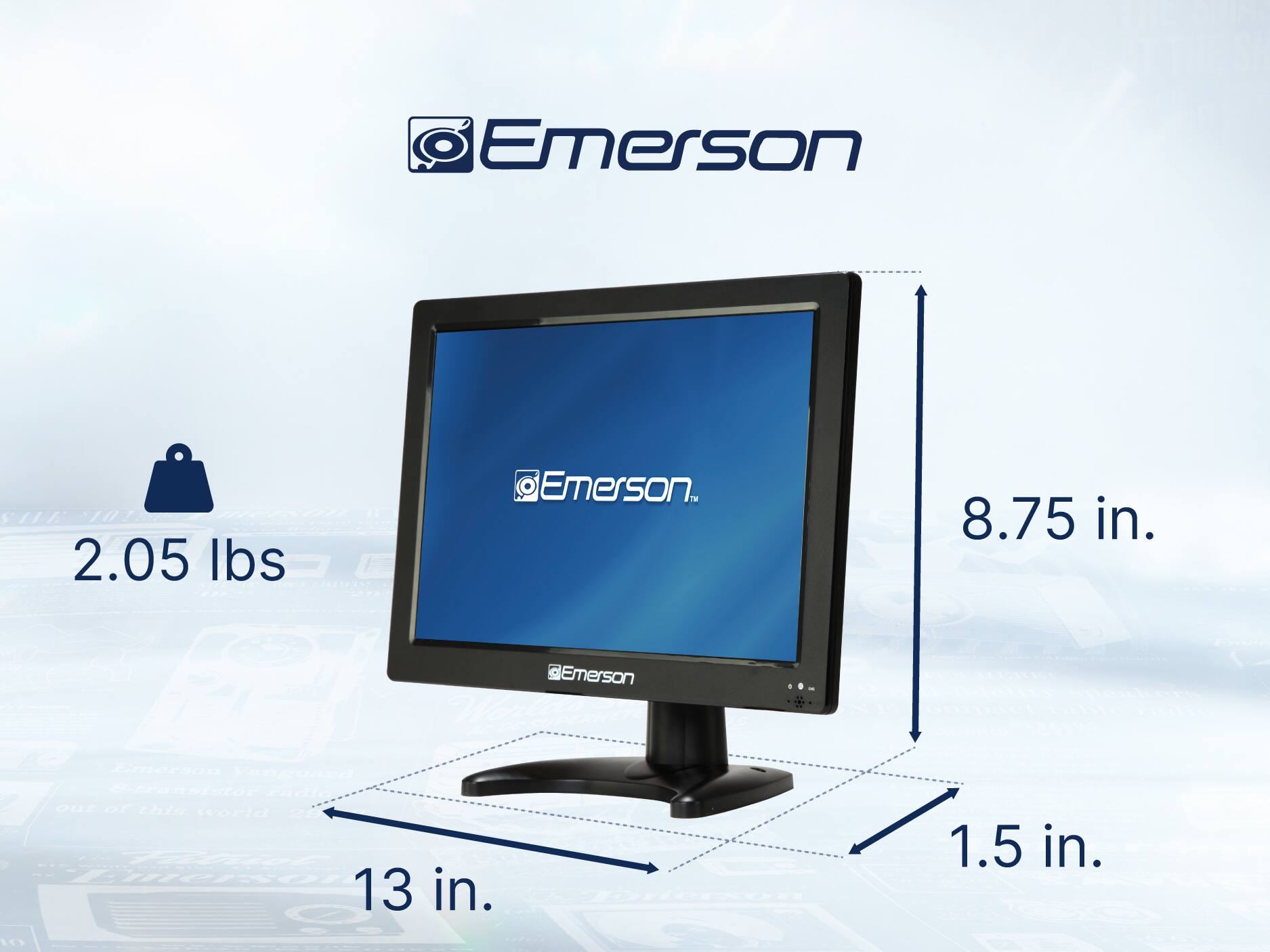 Emerson 107 2.05 lbs Emerson. 8.75 in. 13 in. 1.5 in.