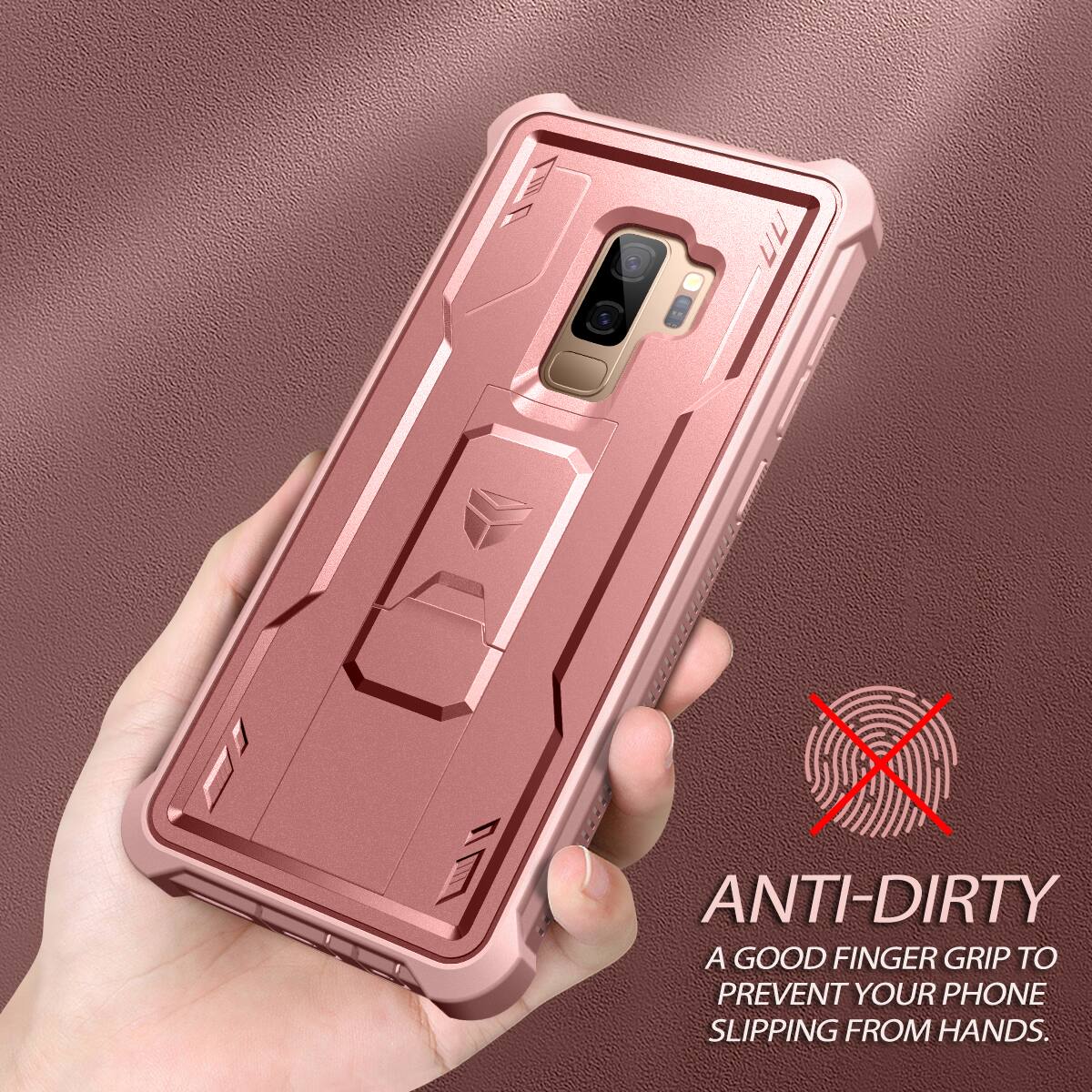 ANTI-DIRTY  
A GOOD FINGER GRIP TO PREVENT YOUR PHONE SLIPPING FROM HANDS.