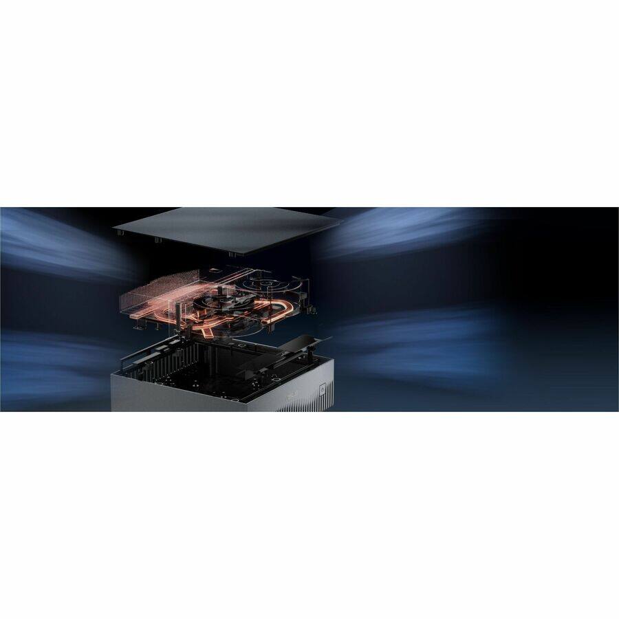 Alt View 3. ASUS - Asus Ascent GX10-GG0020BN Desktop AI Computer - ARM Cortex X925 - 128 GB - 2 TB PCI Express NVMe 4.0 x4 SSD - Stellar - Luna Gray.
