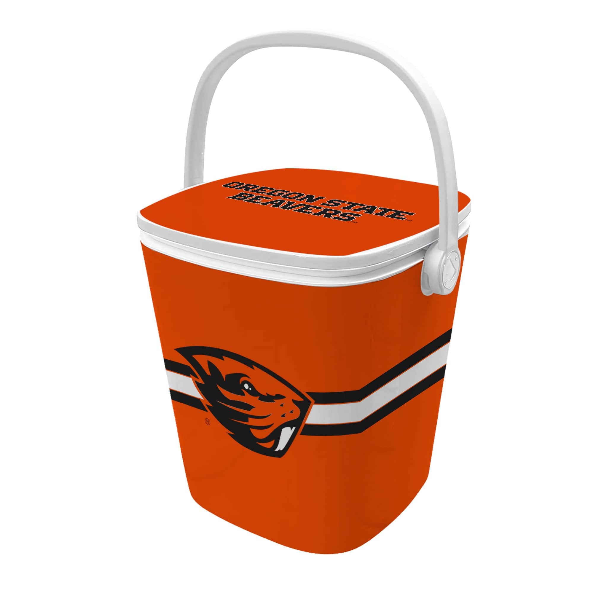 Indigo Falls - Oregon State Beavers 16-Quart Mini Cool Bar Cooler - White
