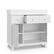 Alt View 12. Storkcraft - Modern Nursery Changing Table Dresser - White.