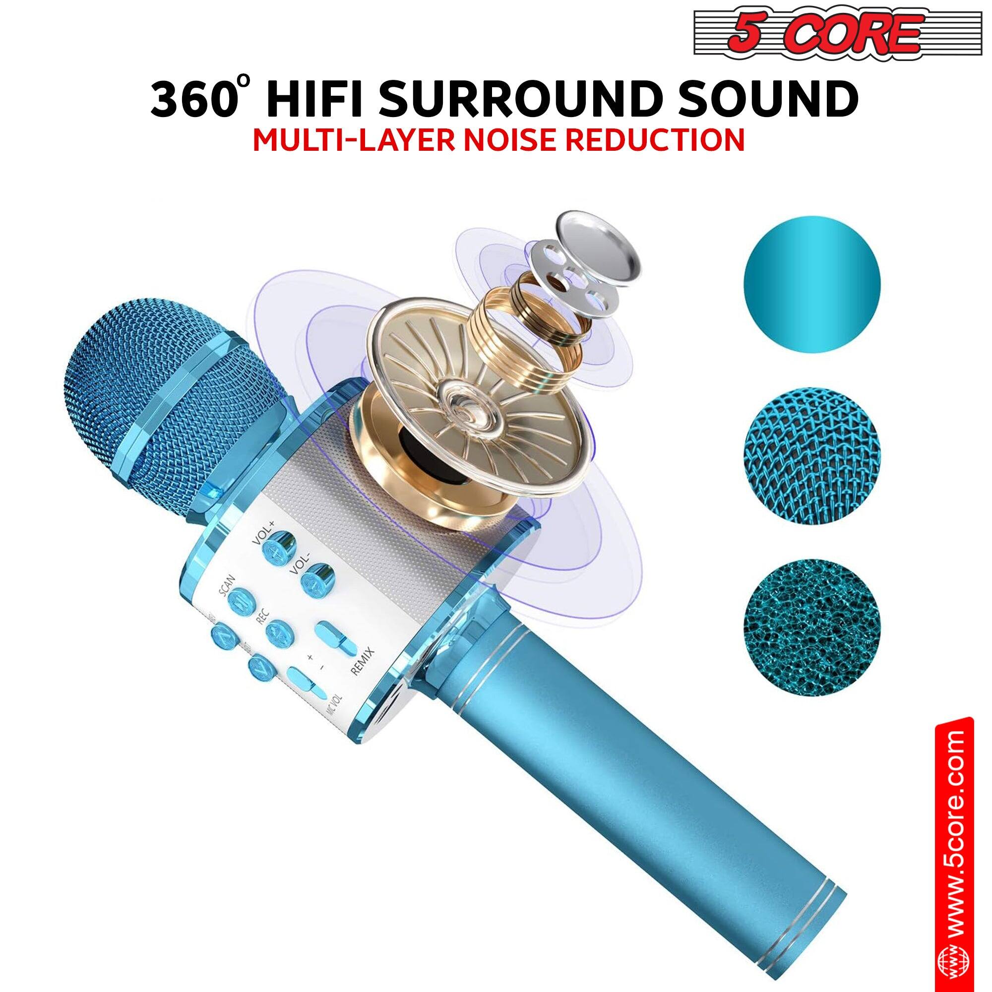 5 CORE  
360° HIFI SURROUND SOUND  
MULTI-LAYER NOISE REDUCTION  

VOL+ VOL- SCAN REC DE REMIX  

www.5core.com