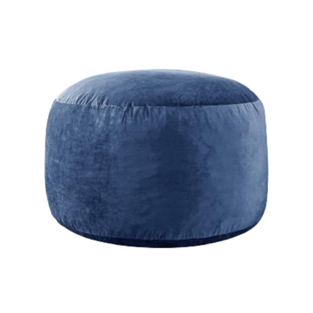 Essen Blissed - 3-FOOT FLUFFY BEAN BAG CHAIR - Blue
