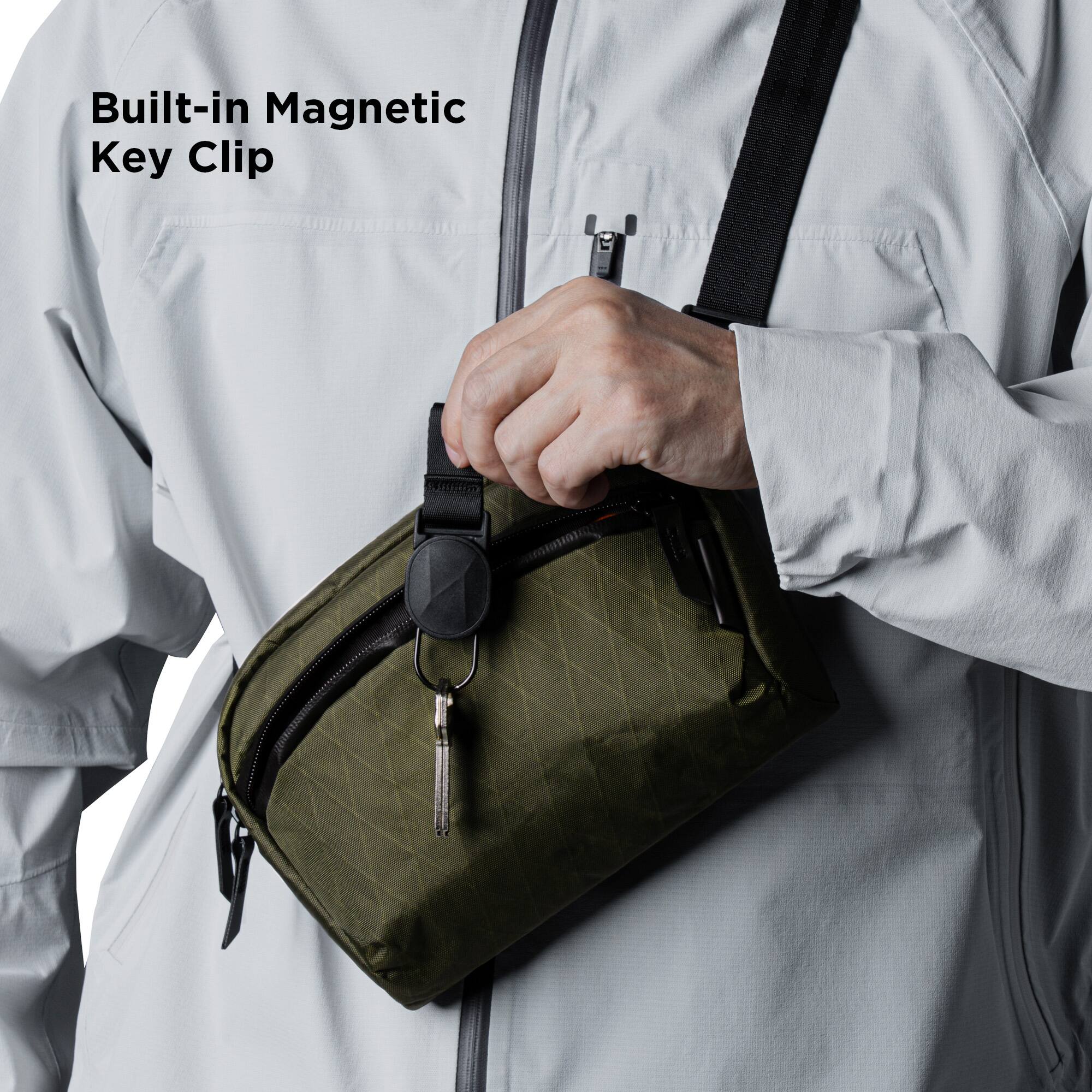 Built-in Magnetic Key Clip