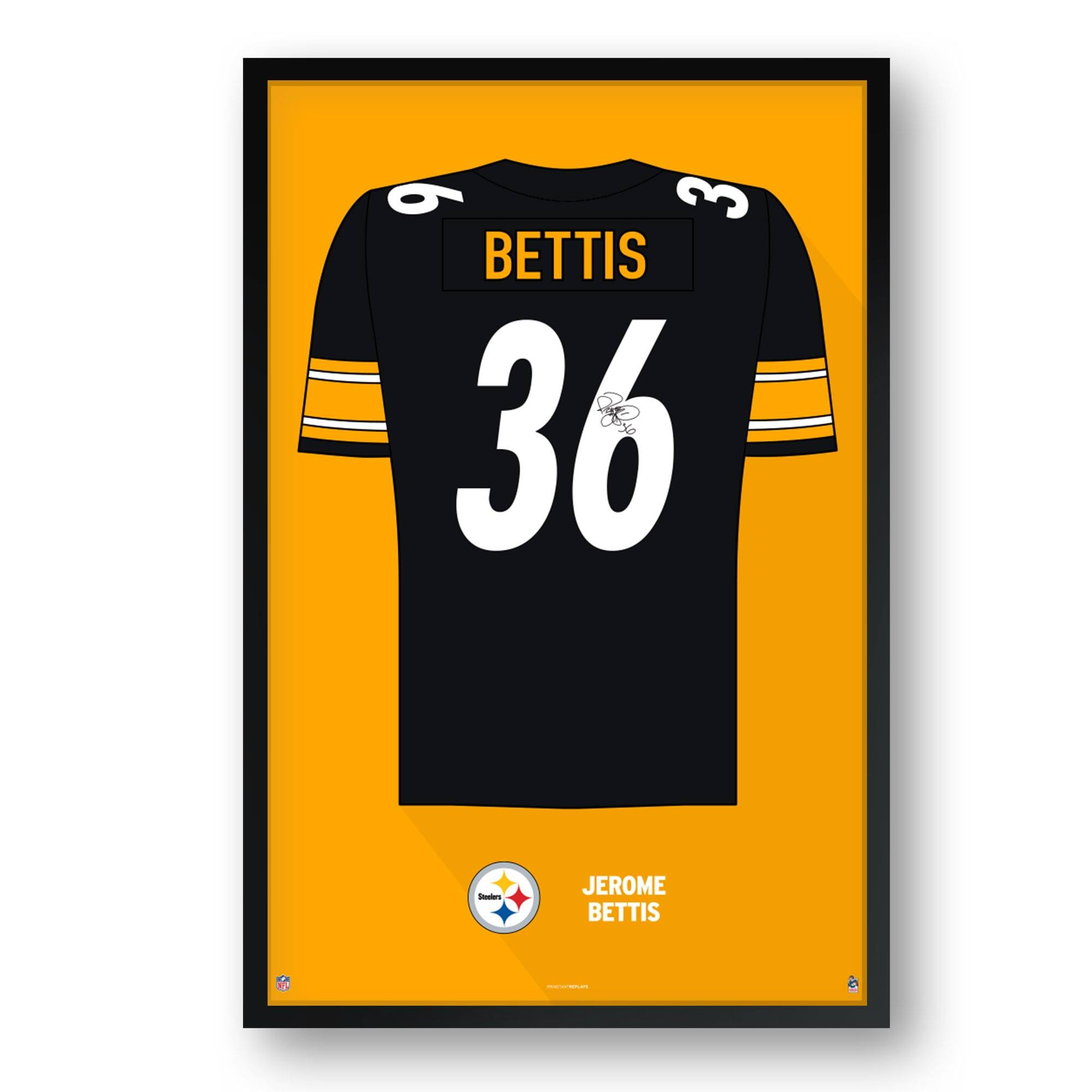 Jerome Bettis Pittsburgh Steelers Framed 14" x 20" Retired Jersey Art Print