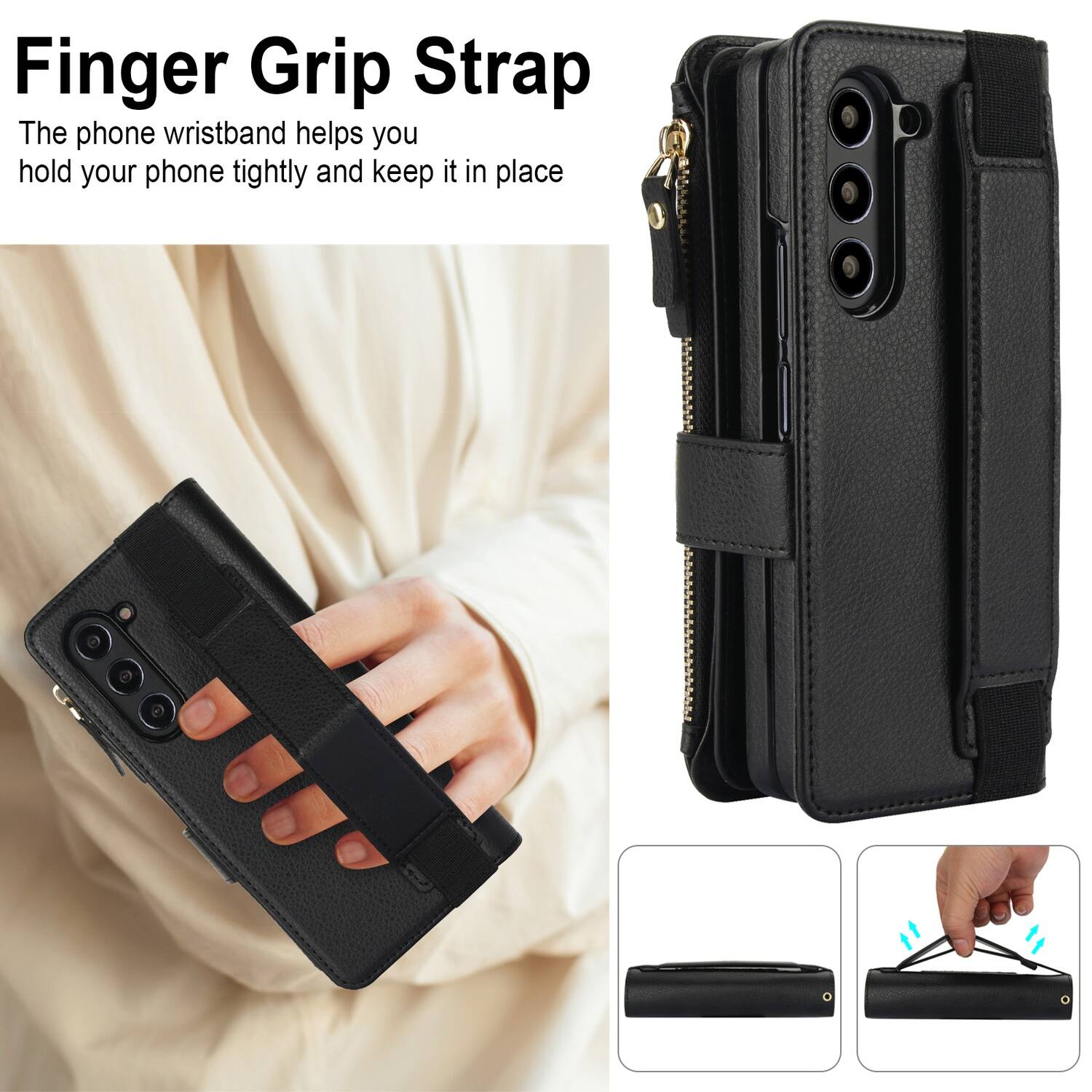 Finger Grip Strap

The phone wristband helps you hold your phone tightly and keep it in place