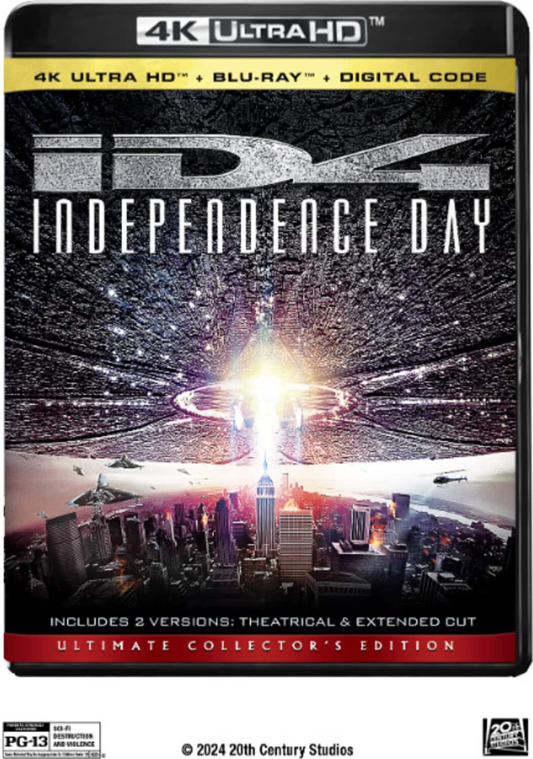 Front. Independence Day (20th Anniversary)   - 4K Blu-Ray.