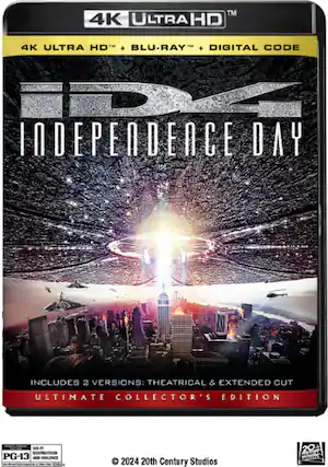 Front. Independence Day (20th Anniversary) - 4K Blu-Ray.