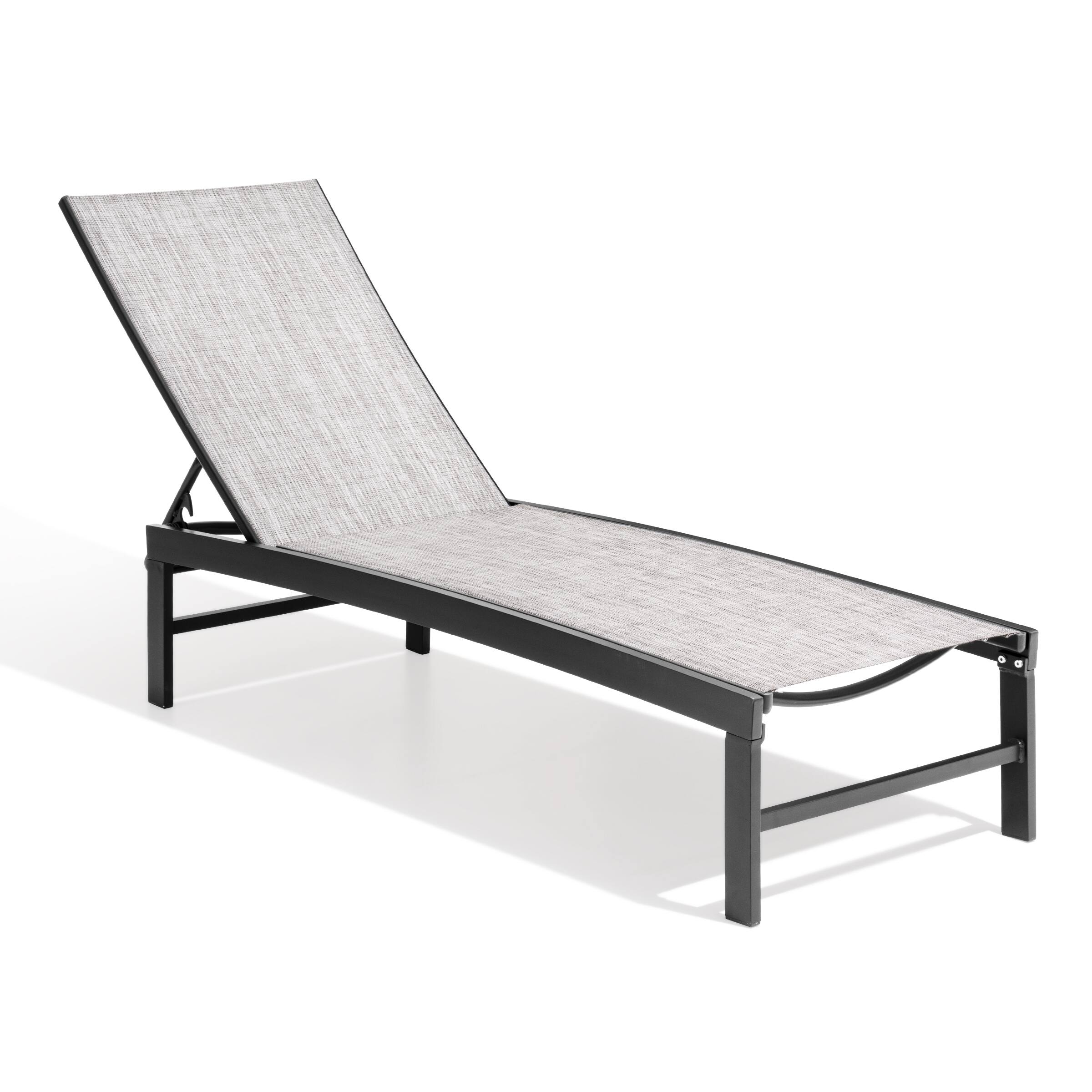 Angle. Crestlive Products - Crestlive Products Outdoor Adjustable Aluminum Chaise Lounge Chair for Patio Pool Terrace - Earth.