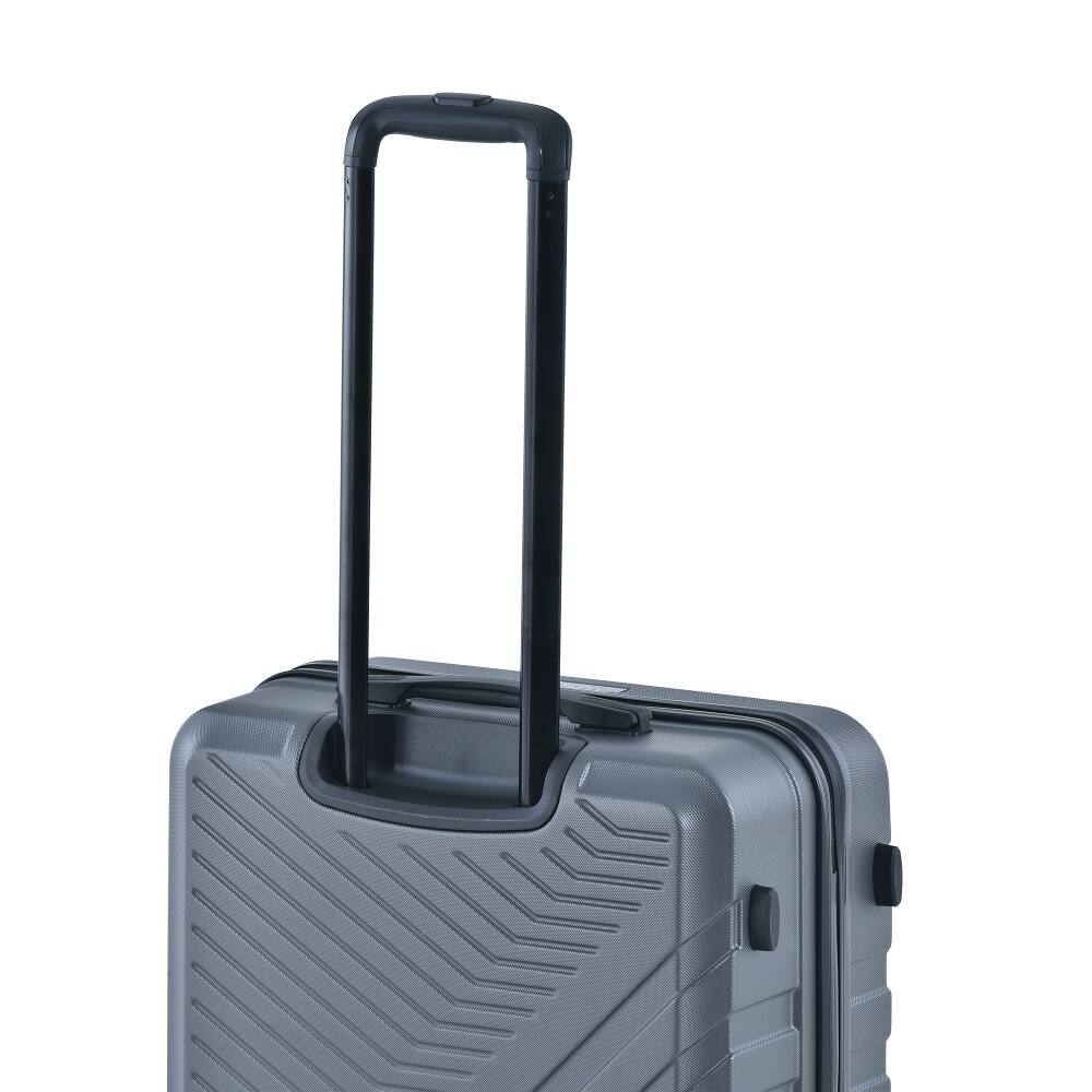 Alt View 4. Ropilly - Ropilly 3 Piece Luggage Set ABS Hard Shell Suitcase Set with Spinner Wheels Gray - Gray.
