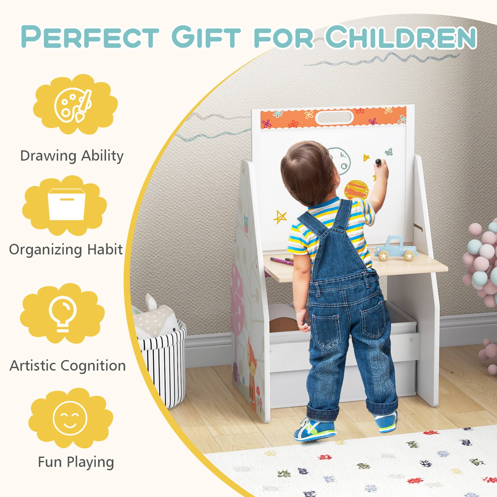 PERFECT GIFT FOR CHILDREN: Drawing Ability, Organizing Habit, Artistic Cognition, Fun Playing.