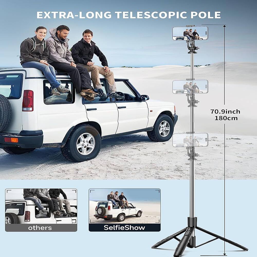 EXTRA-LONG TELESCOPIC POLE

70.9 inch 180cm

others

SelfieShow