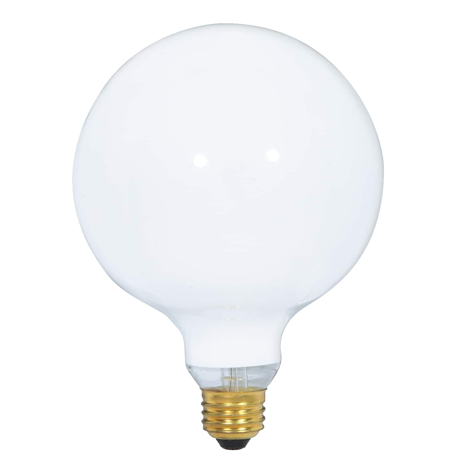 SATCO - 100 W G40 Globe Incandescent Bulb E26 (Medium) Soft White 1 pk