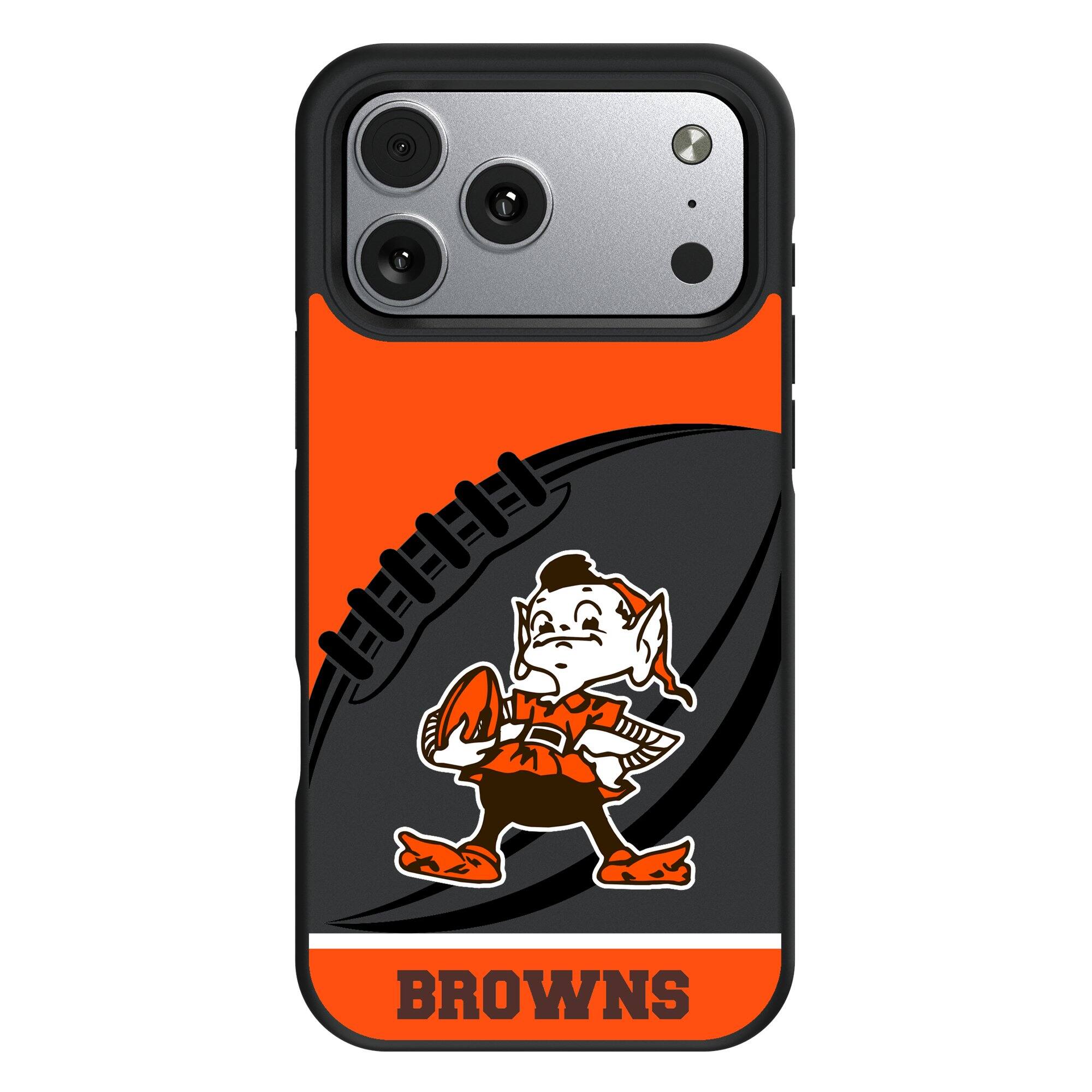 Keyscaper - NFL - Cleveland Browns Bump Case with 8.2ft Drop Protection - 15 - Multicolor