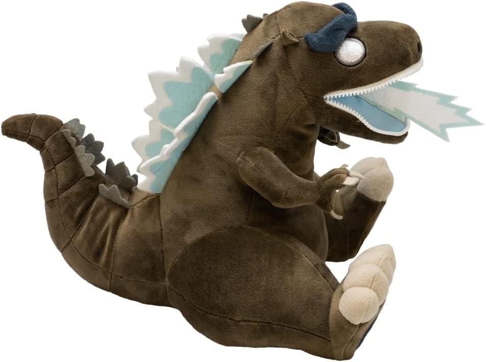Alt View 10. Quantum Mechanix - Godzilla 9 Inch Zippermouth Plush | Atomic Breath Godzilla - Brown.