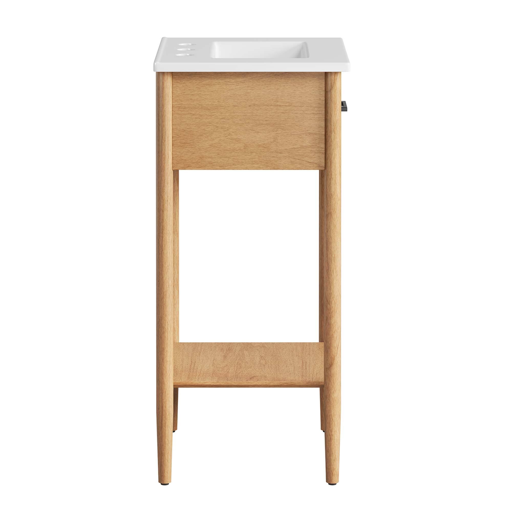 Alt View 2. Modway - Zaire Bathroom Vanity Basin Included by Modway - Natural White.